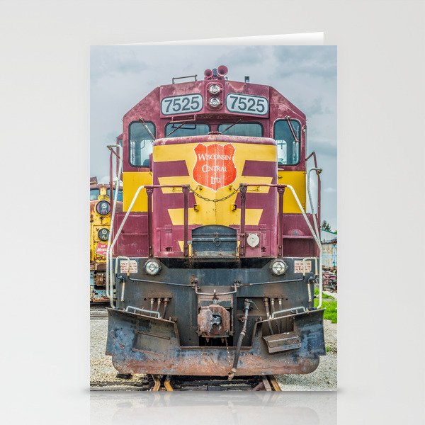 Wisconsin Central Ltd Engine 7525 Operation Lifesaver Livery Train Stationery Cards