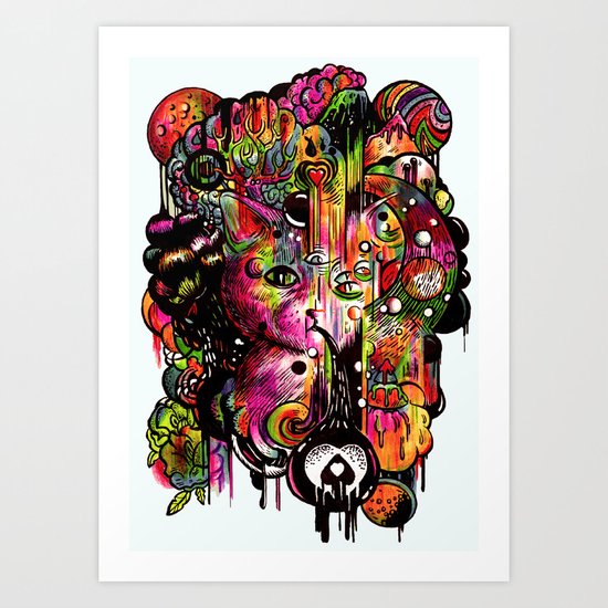 Amygdala Malfunction Art Print
