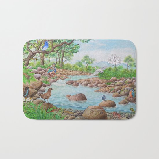 A Day of Forest(7). (the river ecosystem) Bath Mat
