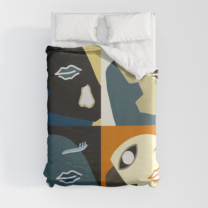 When I'm lost in thought patchwork 2 Duvet Cover