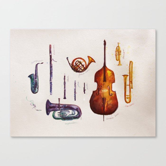 Wind Orchestra Canvas Print