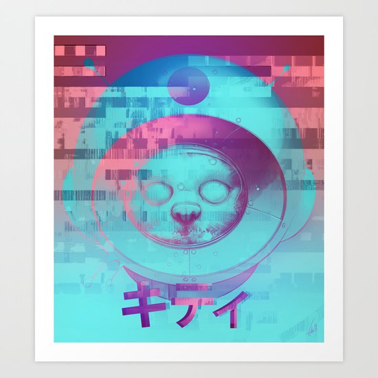Kitty Of The Rising Sun Art Print
