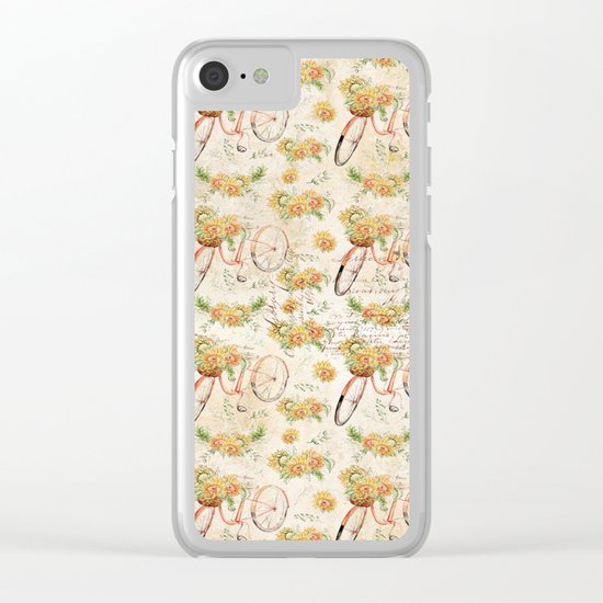 Vintage Sunflowers #11 Clear iPhone Case
