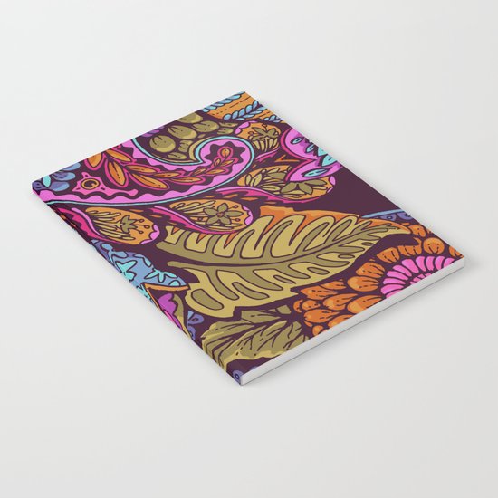 Paisley Dreams - sunset colors Notebook