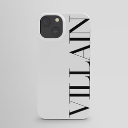 Villain minimal logo iPhone Case