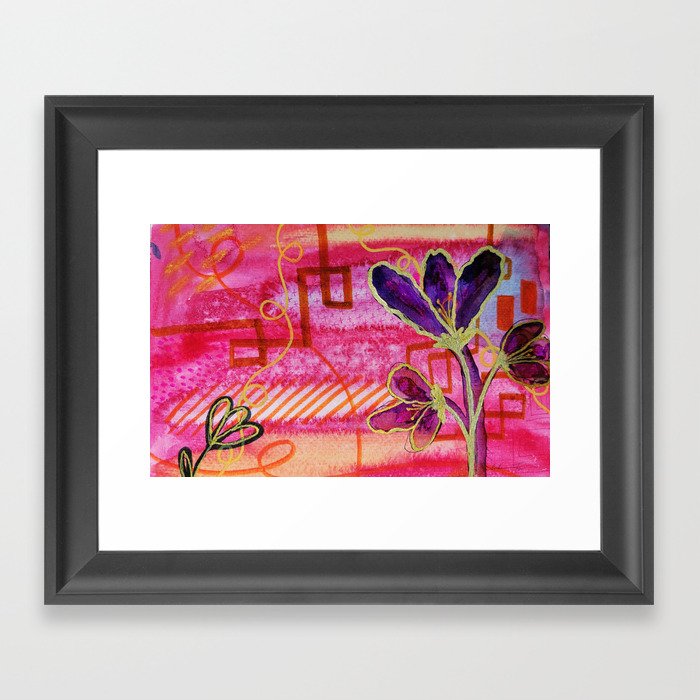 Sunrise Flower Framed Art Print