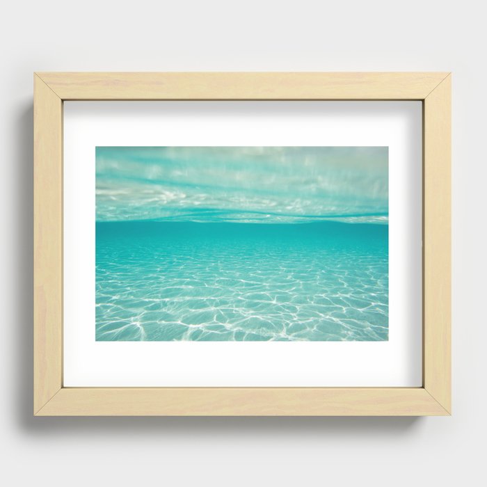 clear sea  Recessed Framed Print