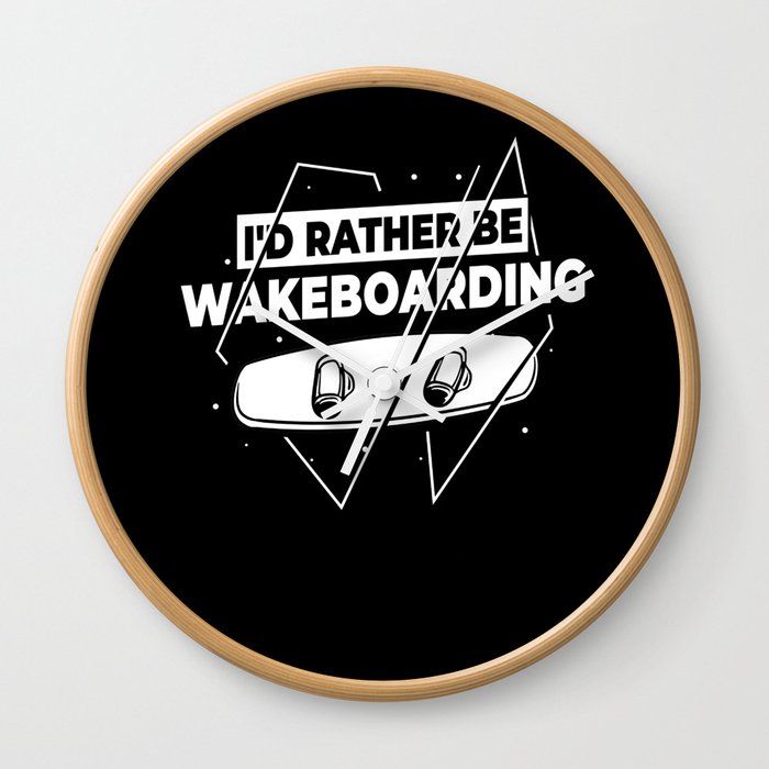 Wakeboarding Wakesurfing Boat Beginner Wall Clock