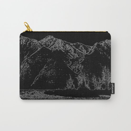 Knik River Mts. Pop Art - 4 Carry-All Pouch