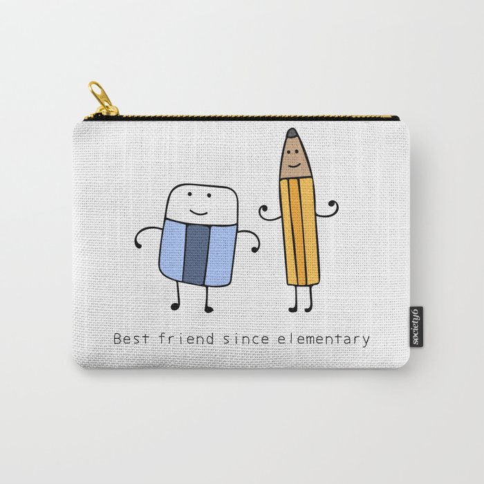 cute pencil and eraser Carry-All Pouch