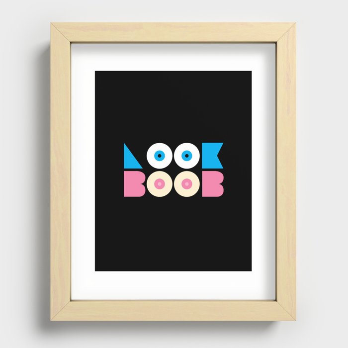 look at boobs! Recessed Framed Print
