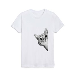sneaky cat Kids T Shirt