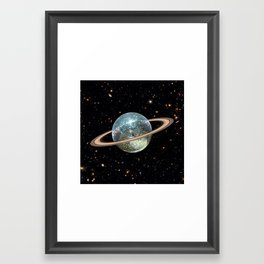 Saturn Disco II Framed Art Print