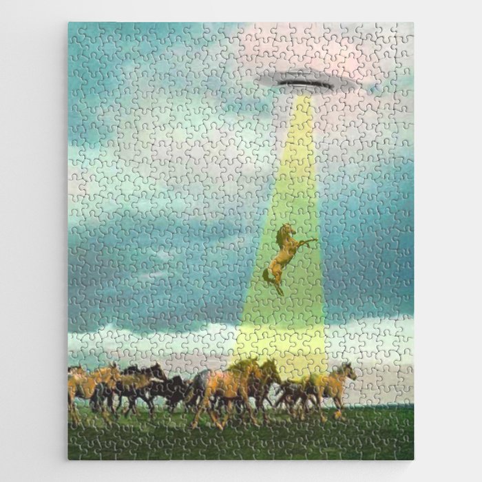 They too love horses Jigsaw Puzzle | Collage, Horse, Horses, Horseriding, Ufo, Ufos, Alien, Aliens, Scifi, Surreal