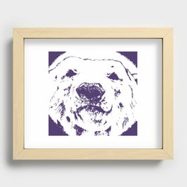 frank the Polar bear (Colour edits) Recessed Framed Print