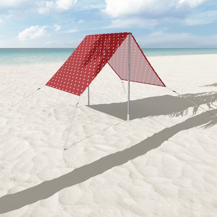 Dotted Red Sun Shade by colorandpatterns Society6
