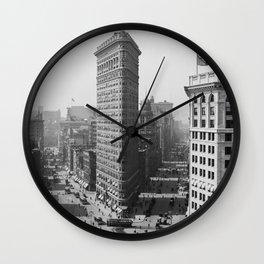 Flatiron Building - Vintage New York - 1908 Wall Clock