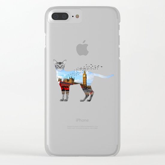 London cat Clear iPhone Case