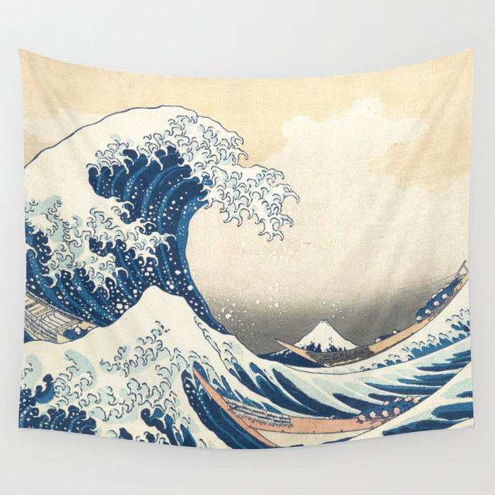 The Great Wave off Kanagawa Wall Tapestry