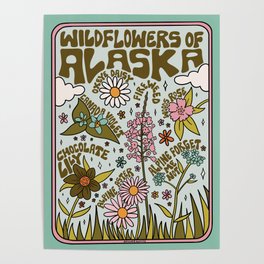 Alaska Wildflowers Poster