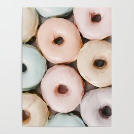 Pastel Donuts Poster