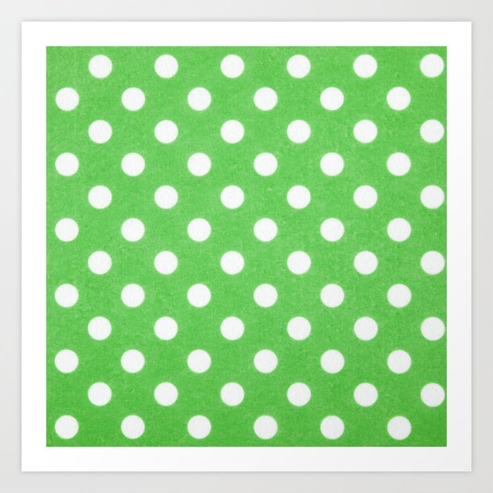 Green Pattern Art Print