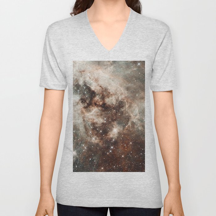 Cloud Galaxy V Neck T Shirt