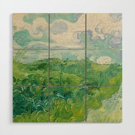 Green Wheat Fields, Auvers, 1890, Vincent van Gogh Wood Wall Art