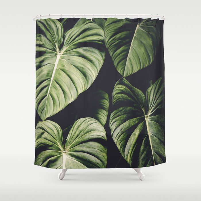Monstera - Tropical Forest - nature photography Shower Curtain