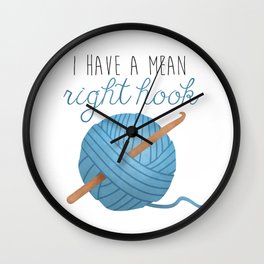 I Have A Mean Right Hook Wall Clock