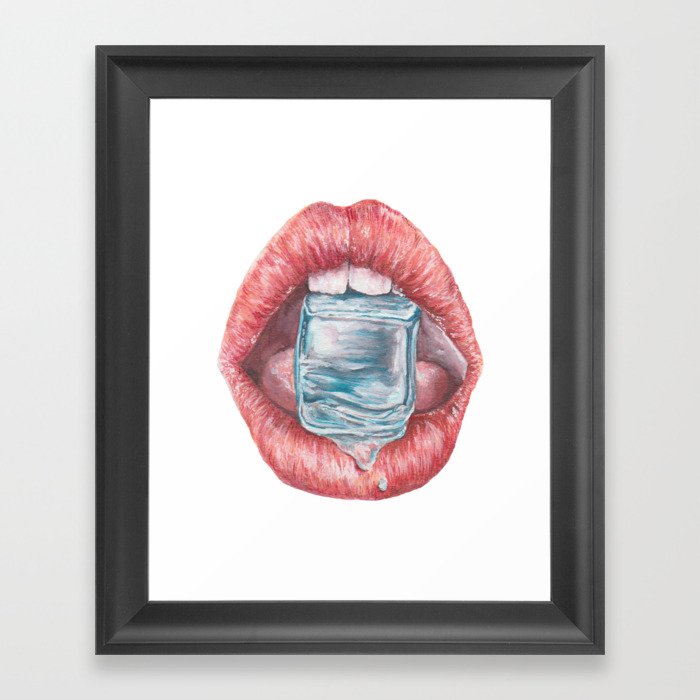 Lips.3 Framed Art Print