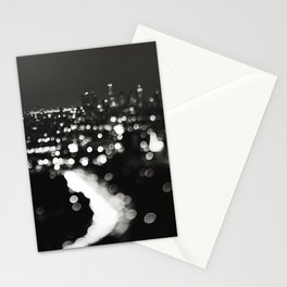 Los Angeles cityscape. L.A. Noir Stationery Card