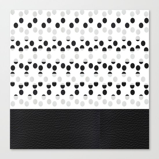 I see dots in black and white! Canvas Print