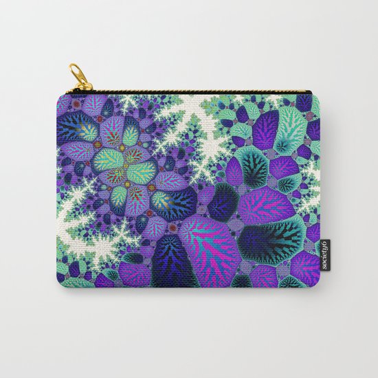 Leafy Nosegay Fractal Carry-All Pouch
