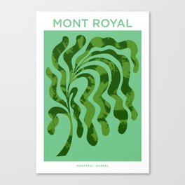 Mont Royal in blue Canvas Print