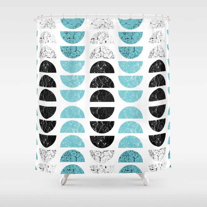 Marble Half Moons In Tiffany Blue Shower Curtain By Littlegoldpixel Marble Half Moons In Tiffany Blue Shower Curtain