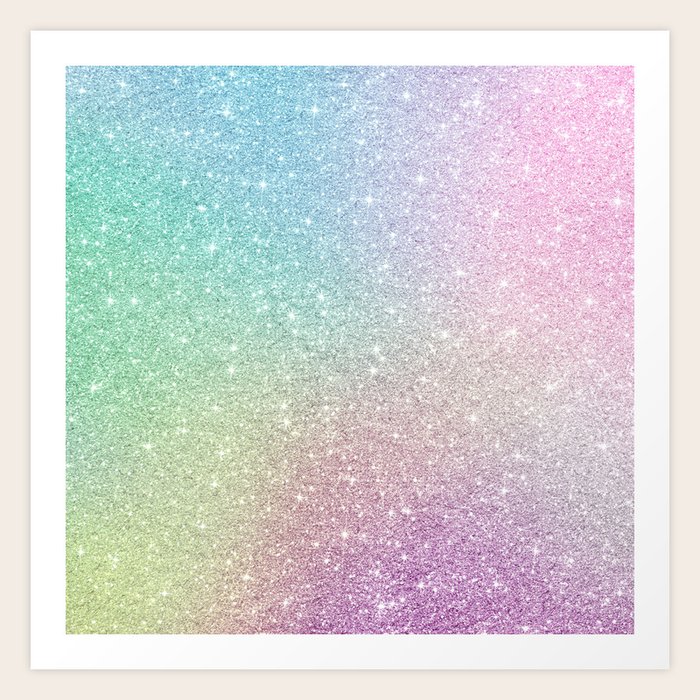 Ombre Glitter 12 Art Print By Julianarw Society6