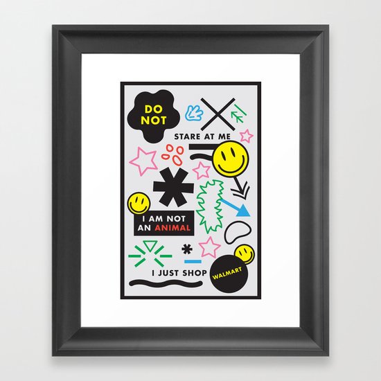 People of Walmart Framed Art Print