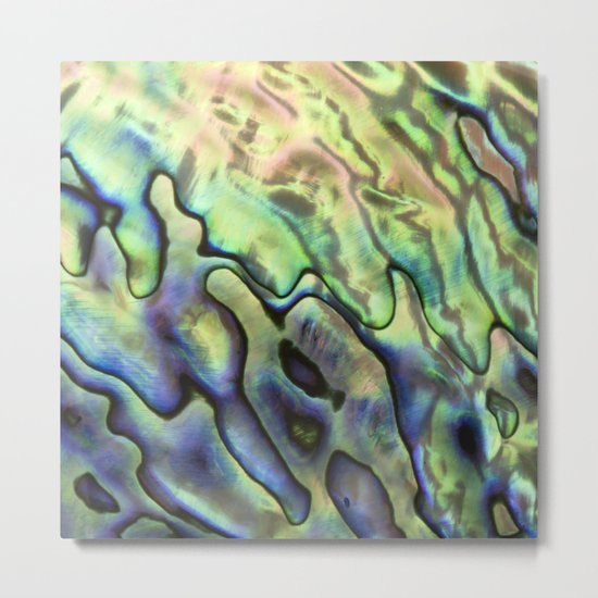 Sea Shell Texture Metal Print