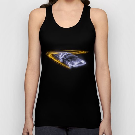 Neon Back to the Future Unisex Tank Top