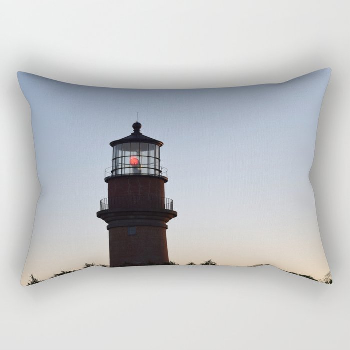Aquinnah Lighthouse at Sunset Rectangular Pillow