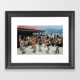 Beach Party 2 Framed Art Print