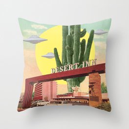 Desert Inn Throw Pillow