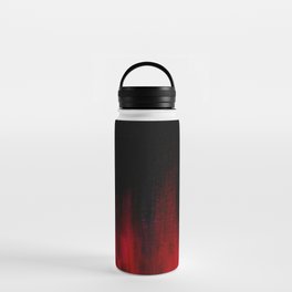 Red and Black Abstract Water Bottle