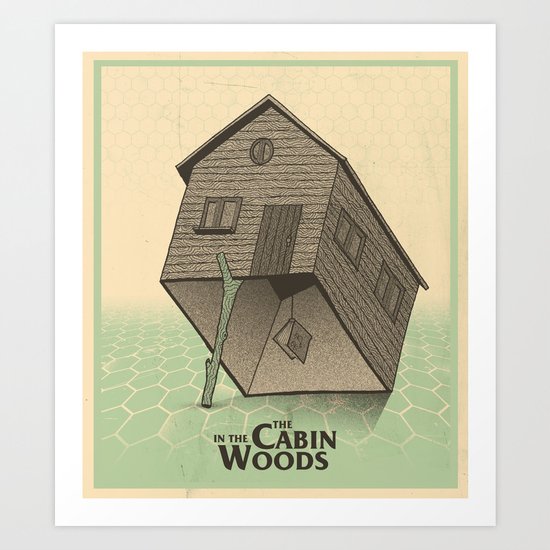 The Cabin In The Woods - Movie Poster Art Print
