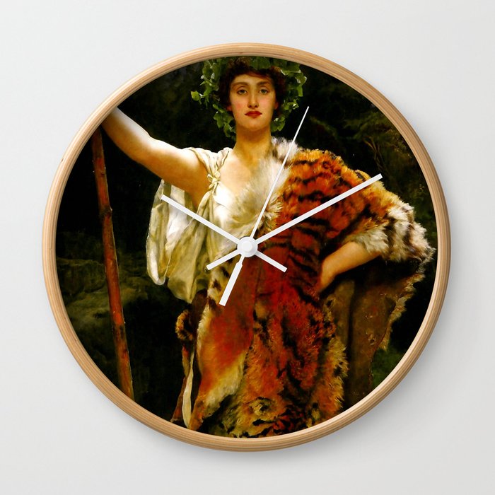 John Collier "The Priestess of Bacchus" Wall Clock
