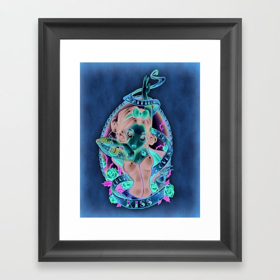 Waiting For Loves True Kiss Framed Art Print