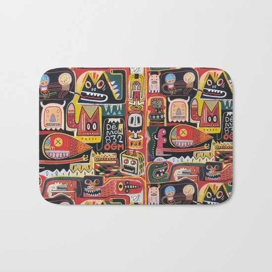 Mutant pop corn Bath Mat