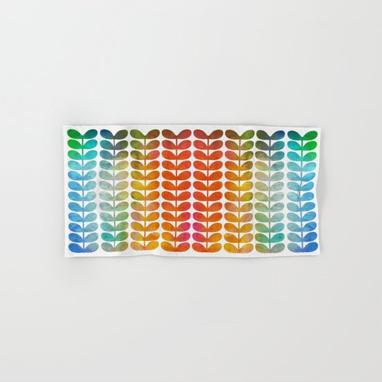 Colorful Leaves from Blue to Orange Hand & Bath Towel