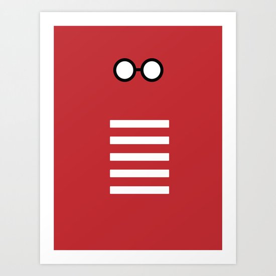 Where's Waldo Minimalism Art Print